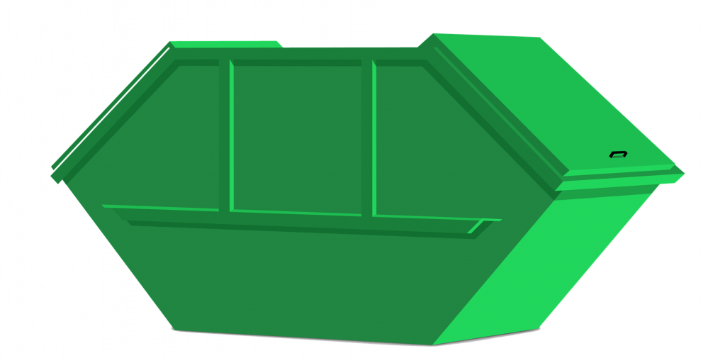 Absetzcontainer 10 m³ mit Deckel