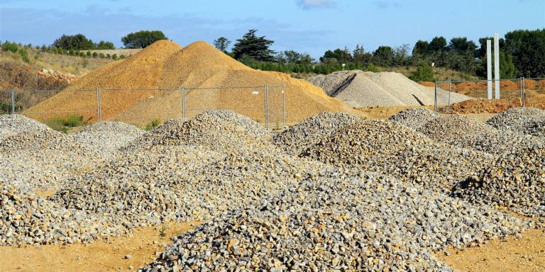 verschiedene Baustoffe