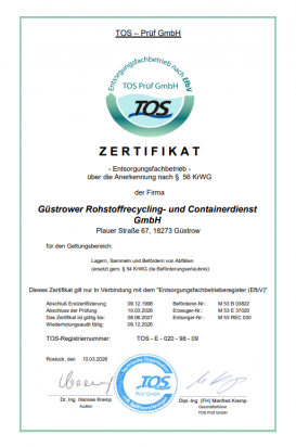 zert 26 tos